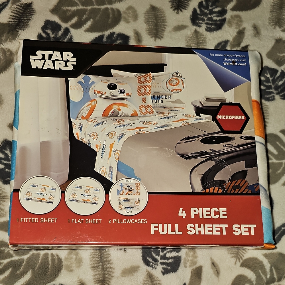 Star Wars 4 Piece Full Sheet Set - Multicolor